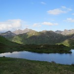 A lovely tarn at the top of the pass
