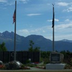 Vet's Wall with Mt. POW-MIA in background. Photo submitted anonymously.