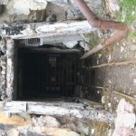 Looking into one of the mine openings
