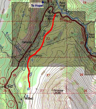 Map of Bruhn-Ray Trail