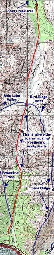 Map of Indian Valley Trail
